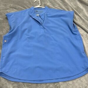 Figs ceil blue Rafaela top